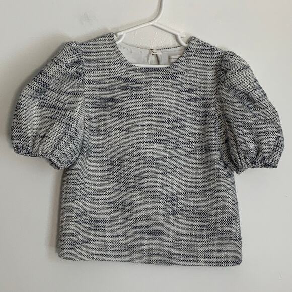 Brown Bowen‎ & Company Tillie Top 2.0- Nantucket Navy Tweed size 10 - Picture 5 of 7